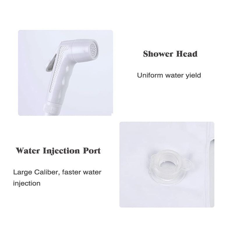 10L Camping Outdoor Portable Shower Water Bag For Bathing And Washing Hair