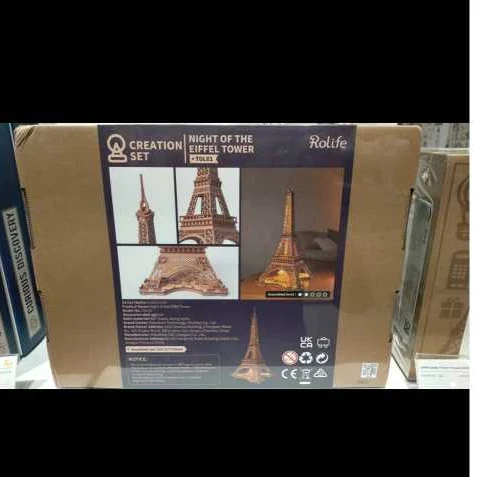 Building Toys Rokr ROBOTIME Roklife Eiffel Tower Puzzle 3D Wooden Kids Toys