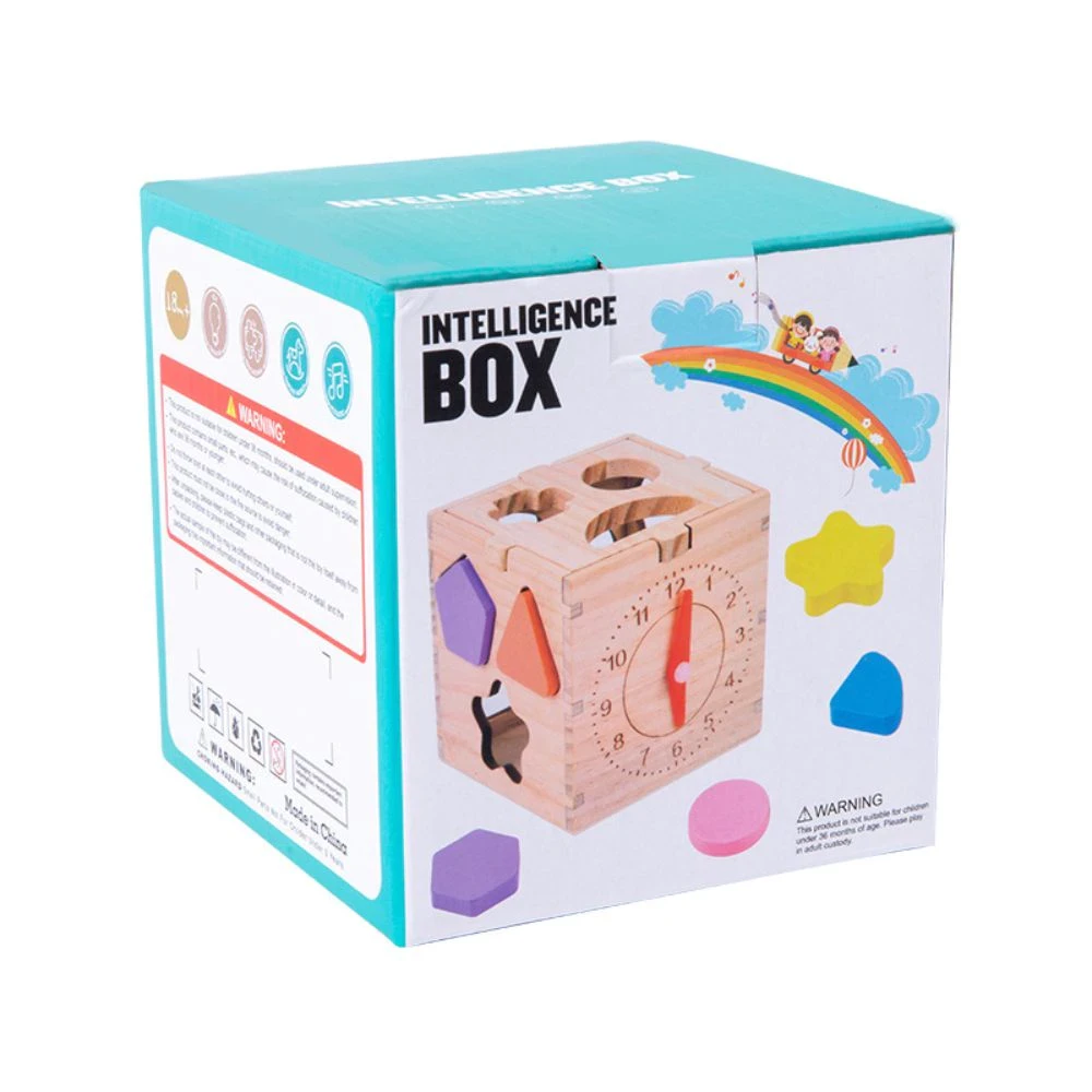 MK907 Toy Education Wooden Motorcycle Puzzle Geometry Wooden 3D Toy Box