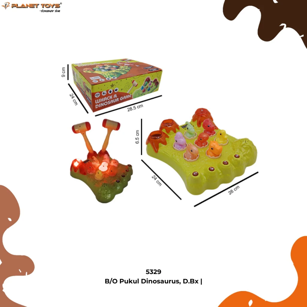 Educational Toys for Children to Hit Animals Dino Dinosaurs with Lights and Music