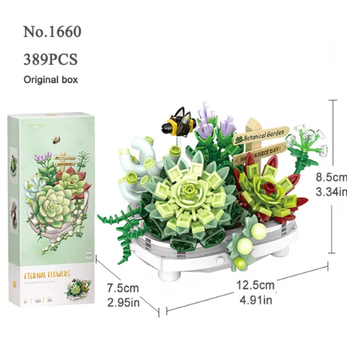 Mini Bonsai Building Block Flower