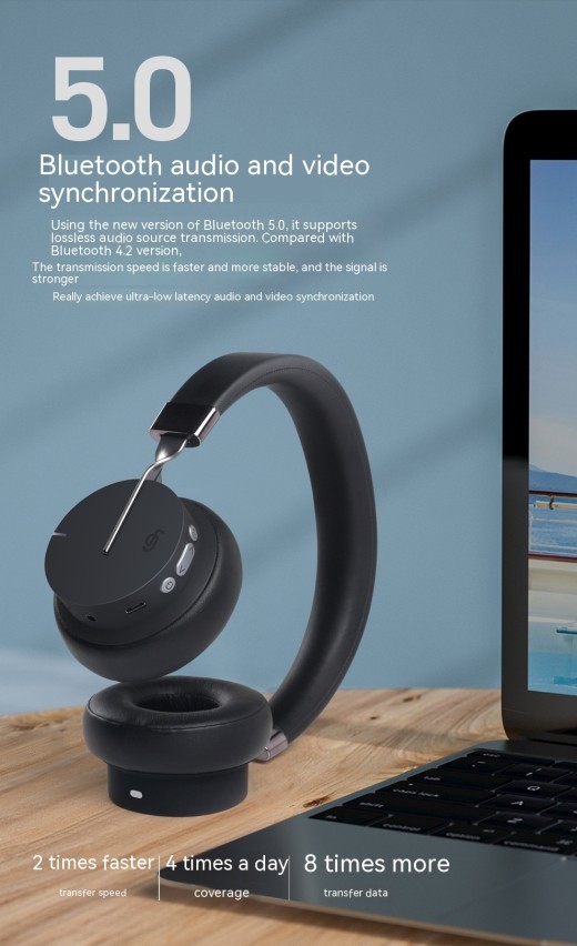 Simple Solid Color Headworn Bluetooth Phone