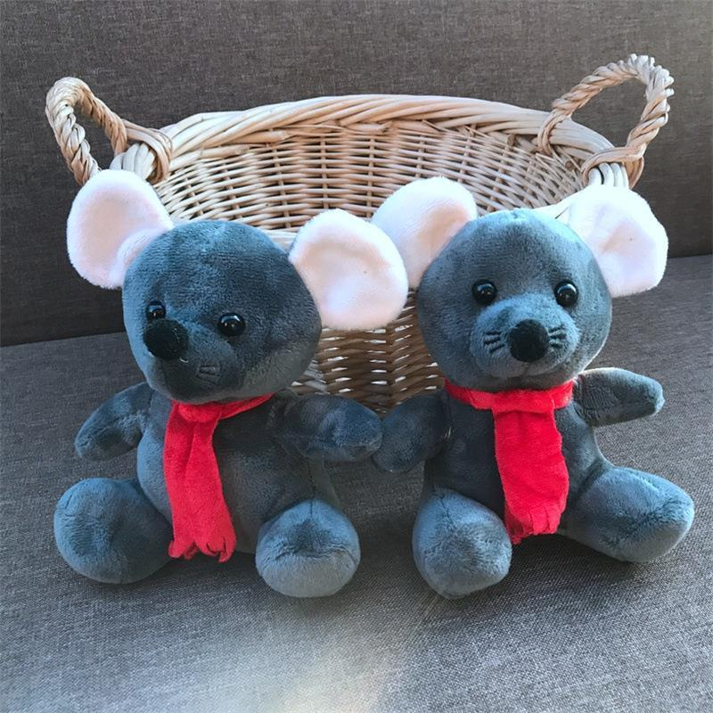 Cute Christmas Deer And Little Mouse Plush Toys