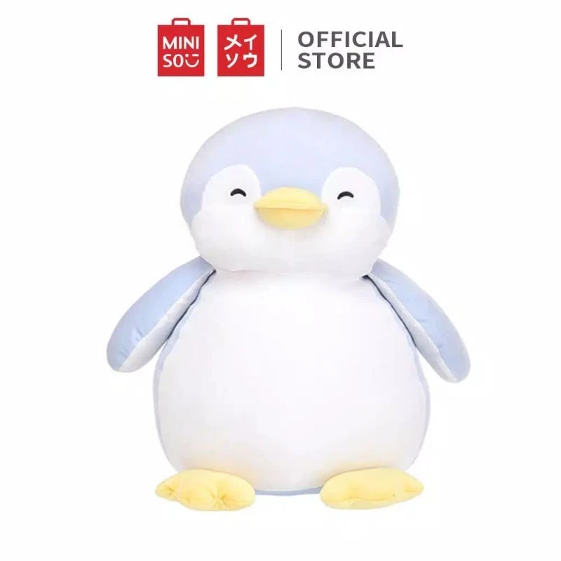 Doll Plush Toys PP Cotton Soft and Cute Fuzzy Plush Ash Penguin Size 40 Cm Funny and Cute