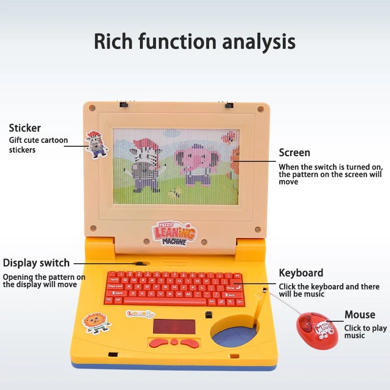 Children's Laptop Toys Learning Aids Learning Machine Notebook Laptop Educational Toys for Children Mini Toy Laptops