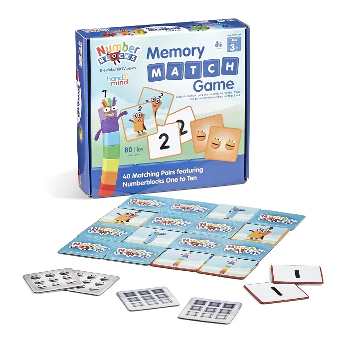 Hand2Mind Numberblocks Memory Match Game