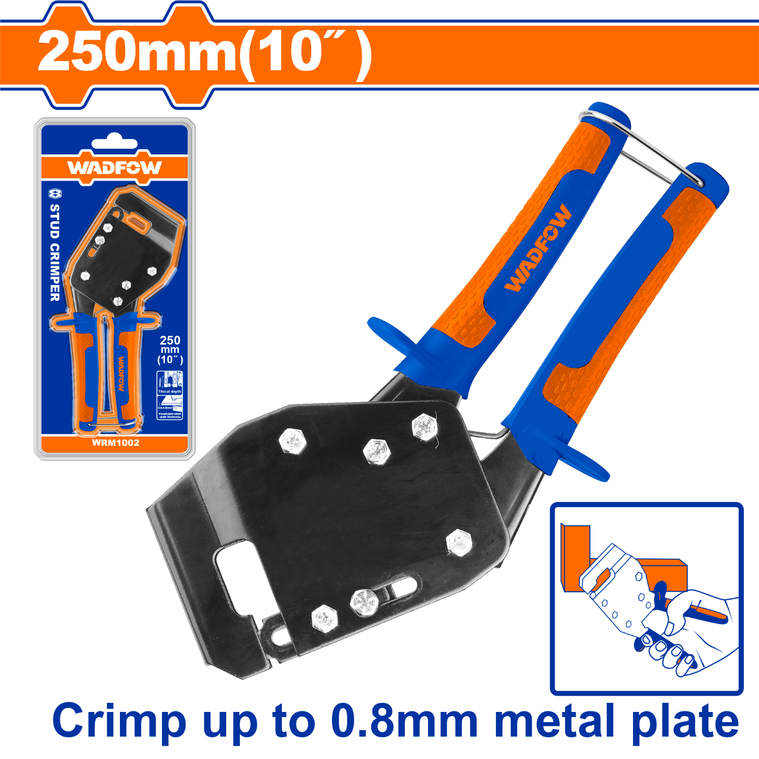 Stud crimper 10