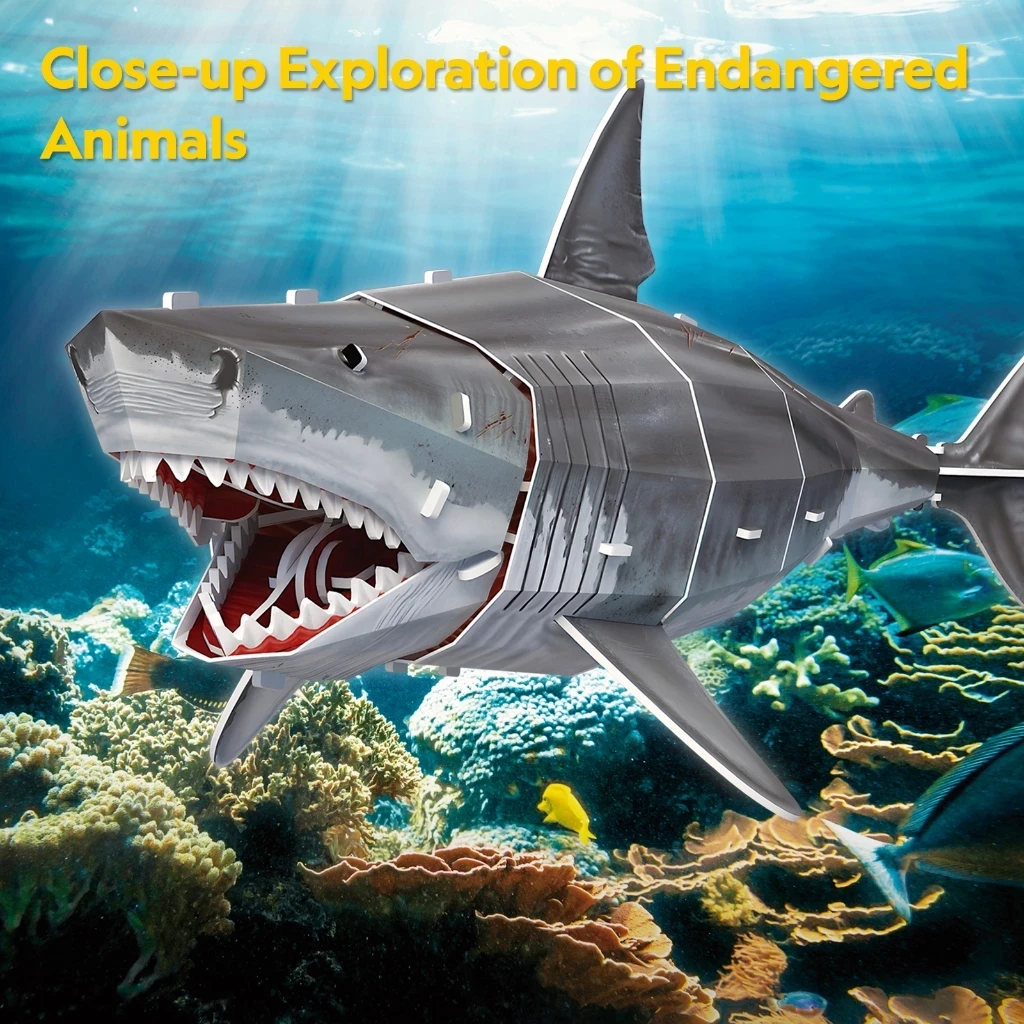 National Geographic Great white Shark - 3D Puzzle