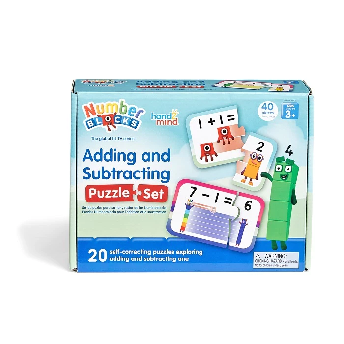 Hand2Mind Numberblocks Adding and Subtracting Puzzle Set