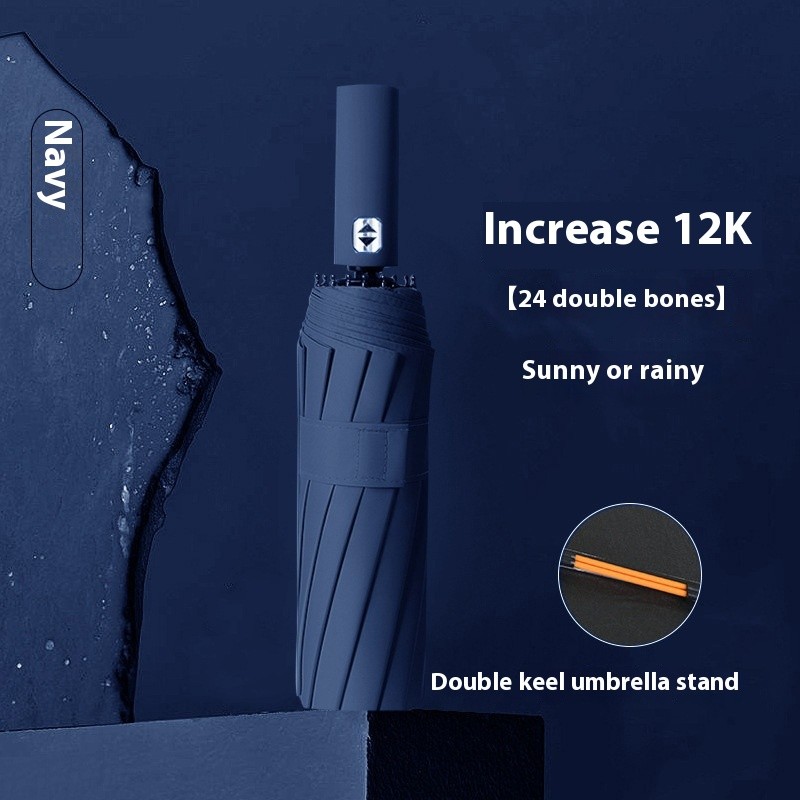 Umbrella Automatic 24-bone Oversized Sun Umbrella