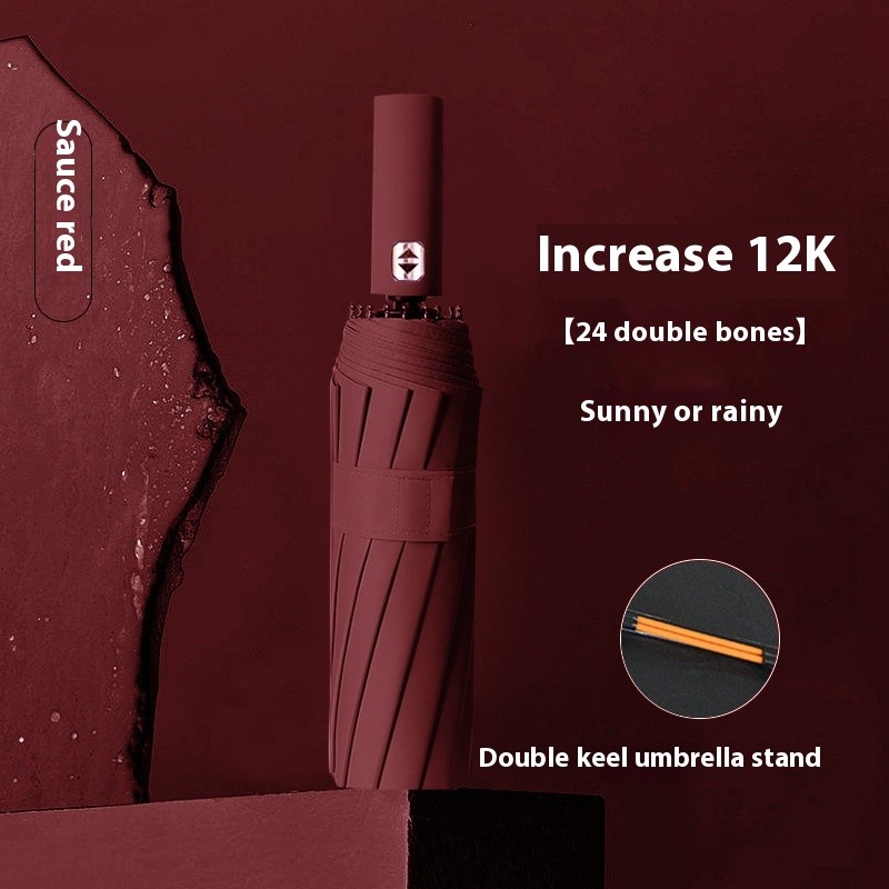 Umbrella Automatic 24-bone Oversized Sun Umbrella