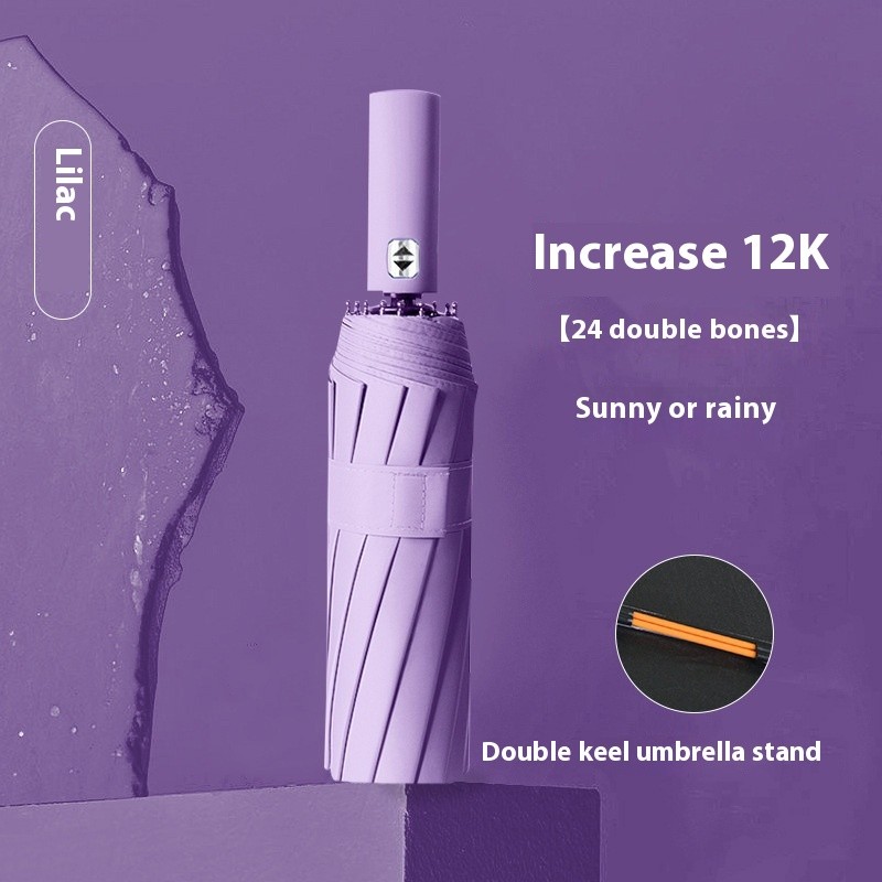 Umbrella Automatic 24-bone Oversized Sun Umbrella