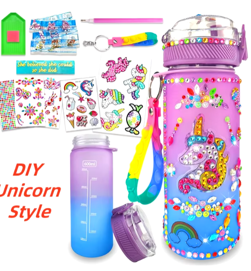 Decorate Your Own Water Bottle Kits for Girls DIY Mermaid Birthday Decorations Arts and Crafts Toys Christmas Gift