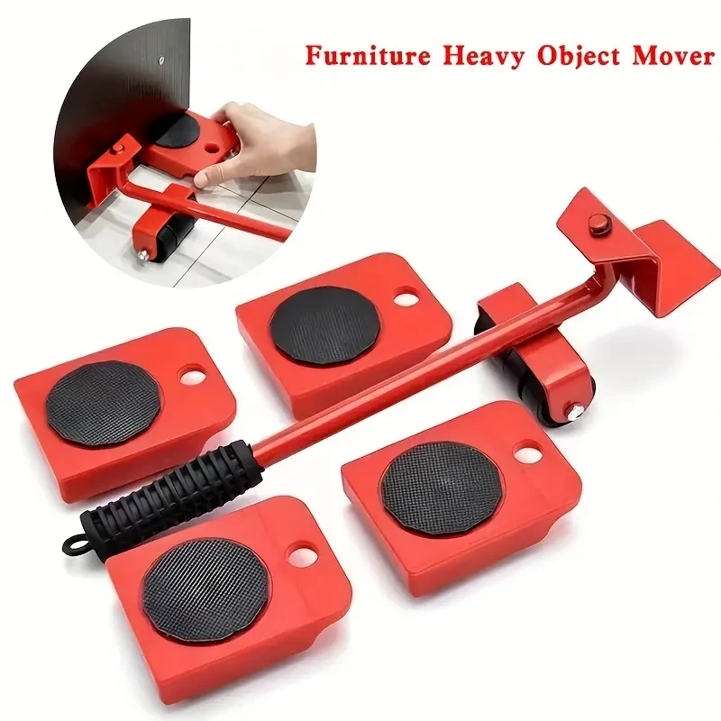 Set of 5 Furniture Lifters with 360 Rotatable Pads - Furniture Slides Kit