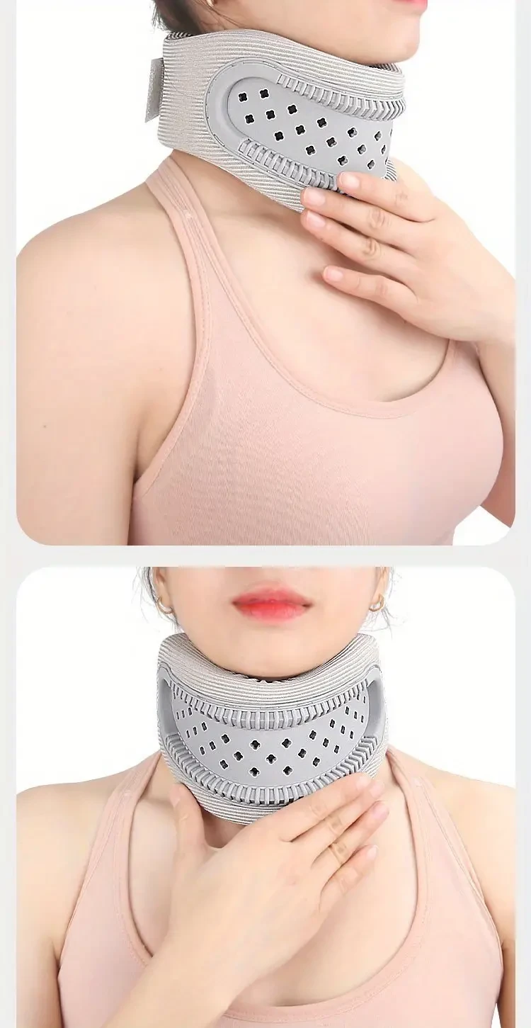 Breathable Silicone Cervical Neck Brace - Ergonomic Hollow Neck Support Pillow