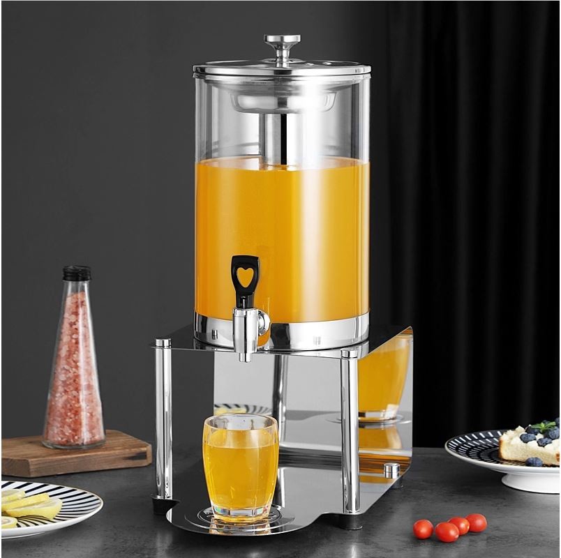 Juice Dispenser Chrome Stainless Steel With Stand