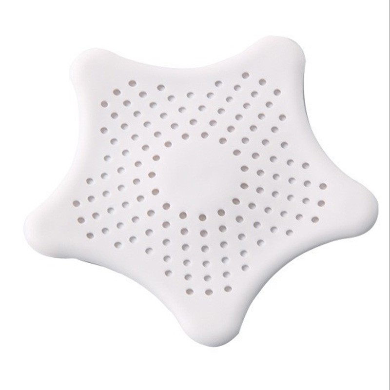 3PCS Silicone Starfish-shaped Sink Drain Filter Bathtub Hair Catcher Stopper Drain Hole Filter Strainer For Bathroom Kitchen Toilet