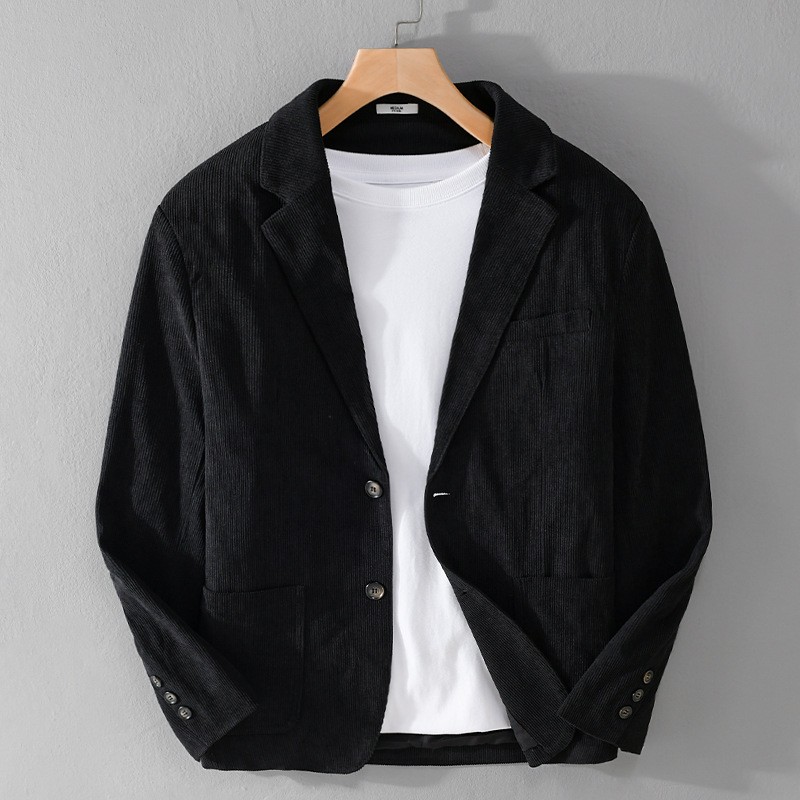 Autumn Cord Slim Jacket For Men