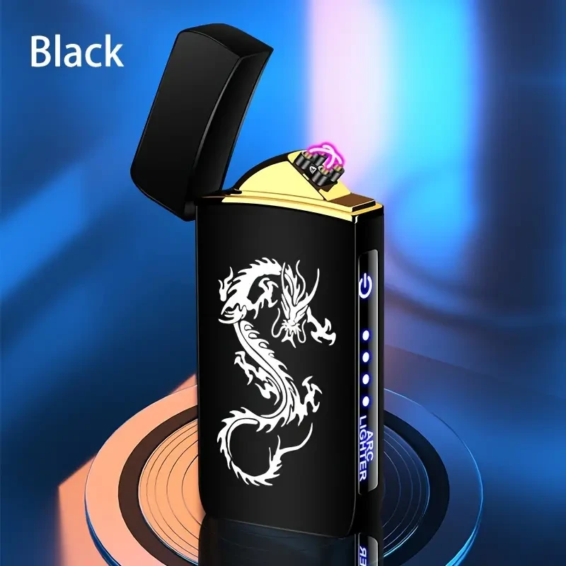 Outdoor Smart Windproof USB Charging Lighter - Rechargeable and Reusable