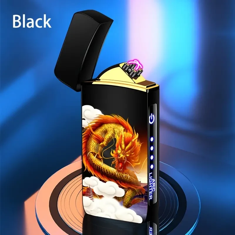 Outdoor Smart Windproof USB Charging Lighter - Rechargeable and Reusable