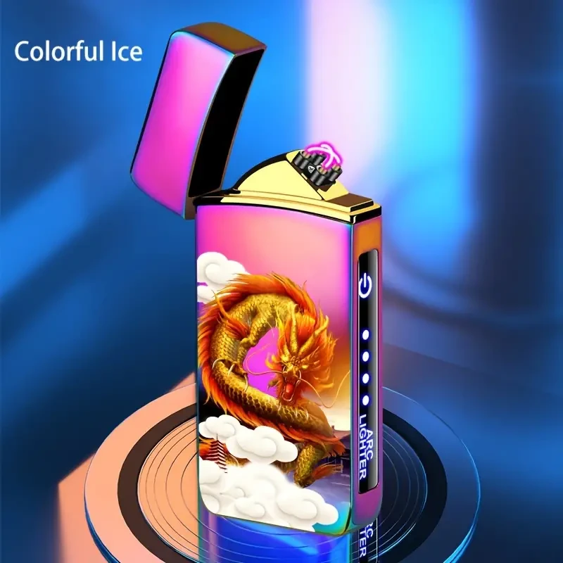 Outdoor Smart Windproof USB Charging Lighter - Rechargeable and Reusable