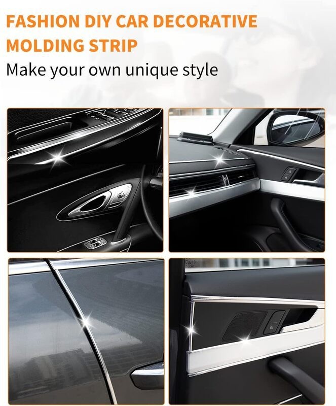 Car Chrome Styling Moulding Trim Strip 12mm x 5M