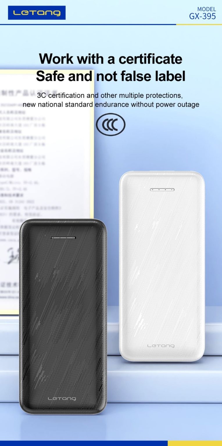 Power Bank, 10000mAh, White