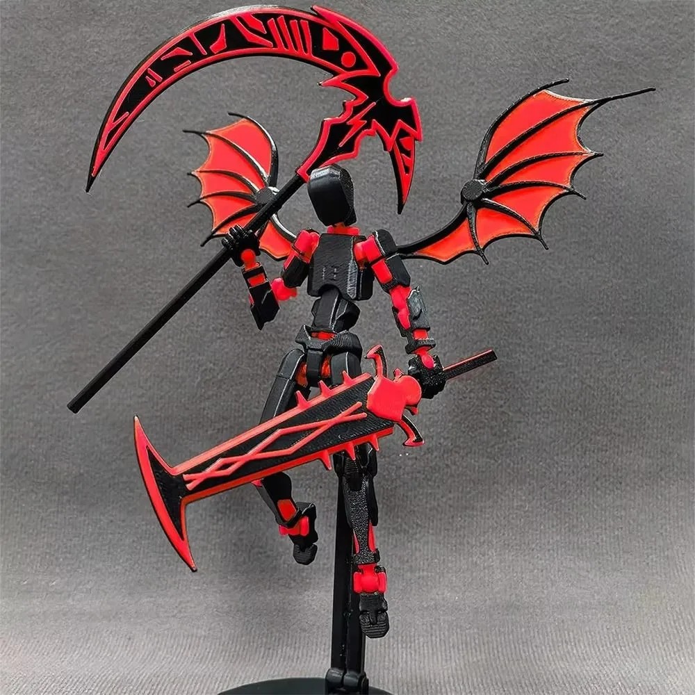 3D Printed Reaper Robot Model Multi-Jointed Movable Desktop Decoration Action Figure