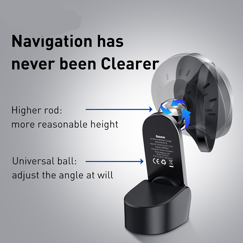 Compatible with Apple , Center Console Magnetic Car Bracket Wireless Charging