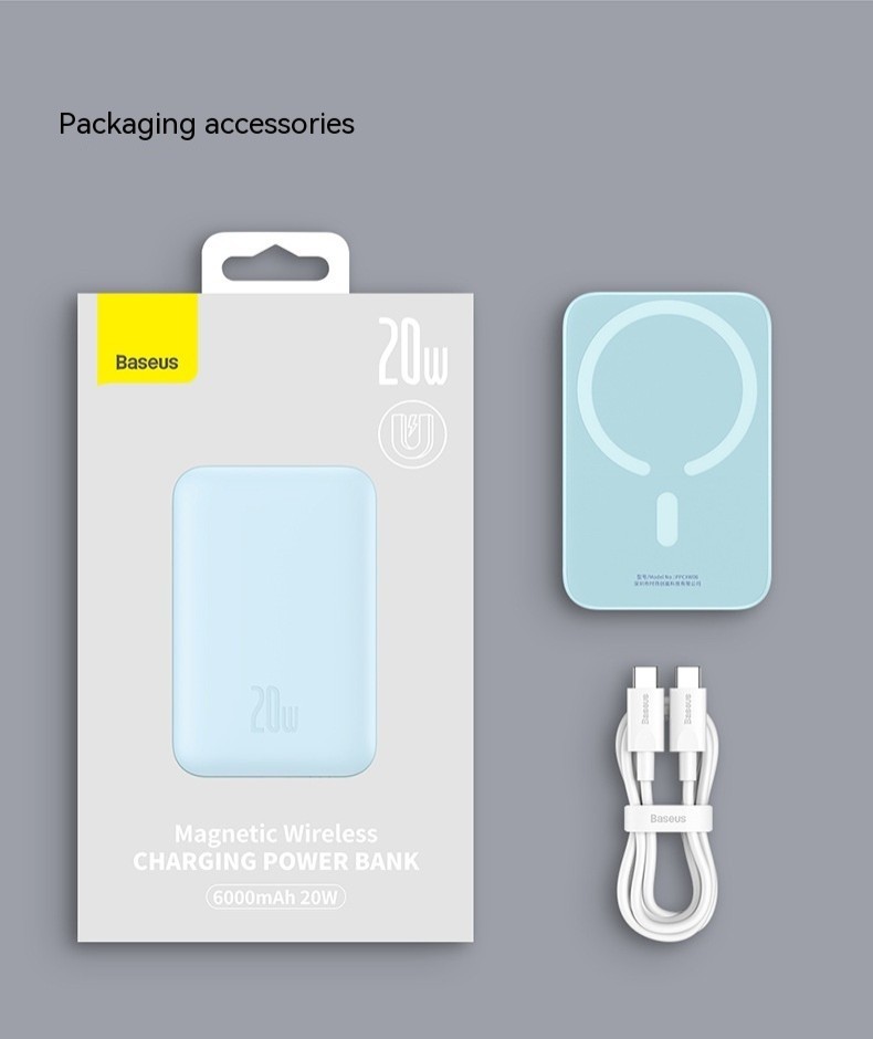 Magsafe20W Fast Charging Magnetic Wireless Power Bank