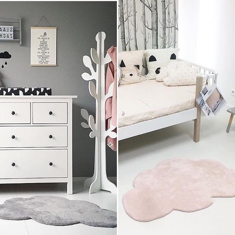 Ins Nordic Cute Cloud Carpet Floor Mat Baby Game Crawling Mat Anti-Fall Mat Home Soft Carpet Floor Mat