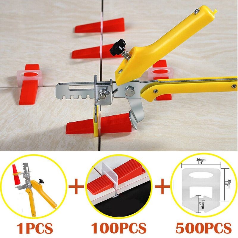 Clips Tile Leveling System Kit Floor Wall Spacer Tiling Tool Set