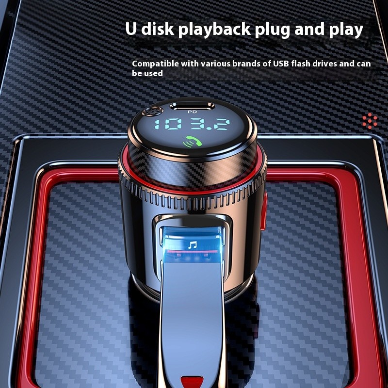 T23 Car MP3 Bluetooth Player Car Lossless Music Multifunctional Car Cigarette Lighter FM