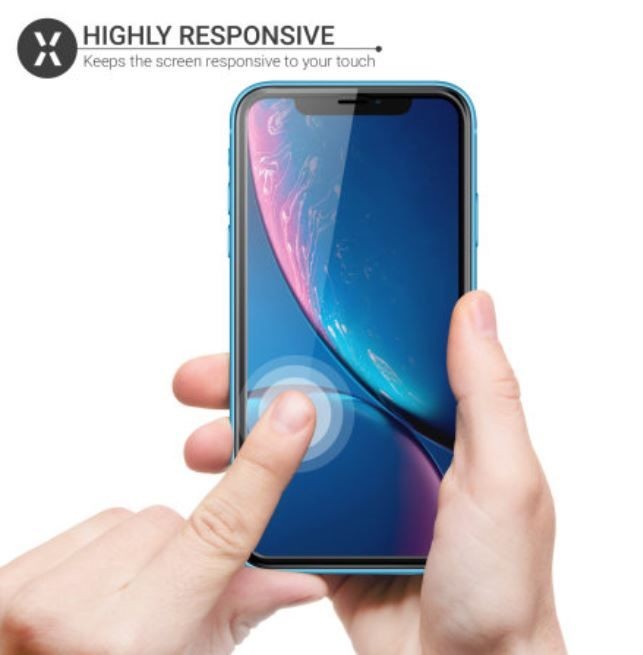 Premium Tempered Glass Screen Protector for IPhone X, Black