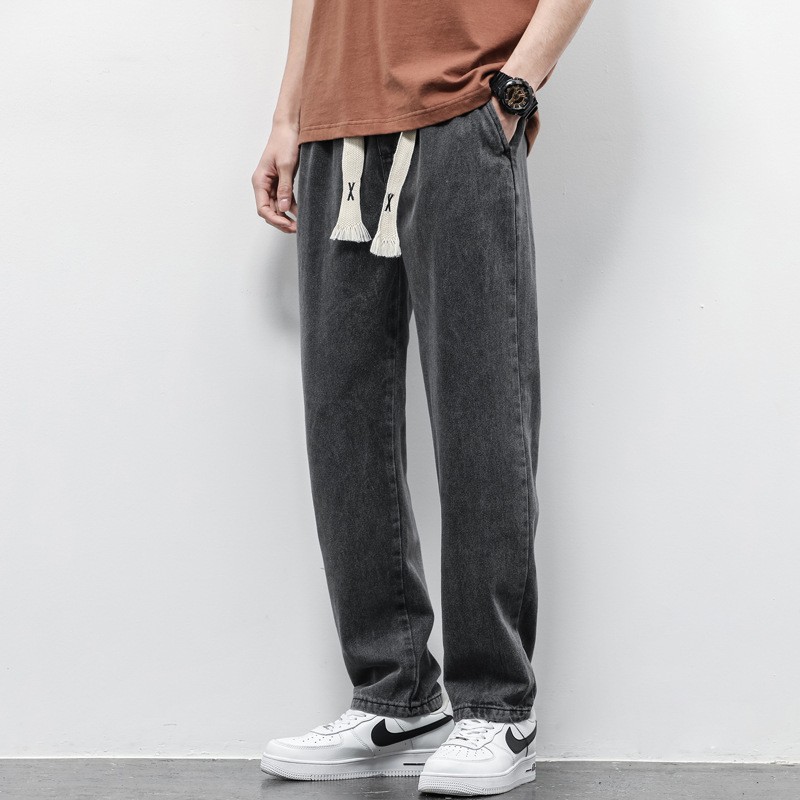 Men's Summer Wide Leg Drawstring Pants
