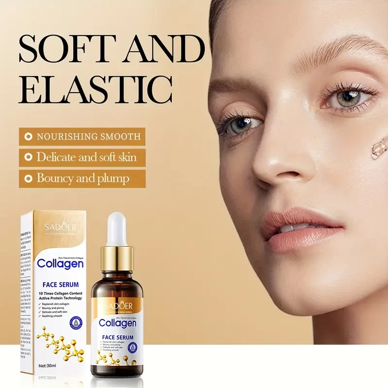 Collagen Skin Care Set, 6pcs Face Care Sets for Women, Firming Skin, Smooth Skin, Hydrating Skin Care Set Include Serum Face Cream Eye Cream Toner Cleanser Lotion