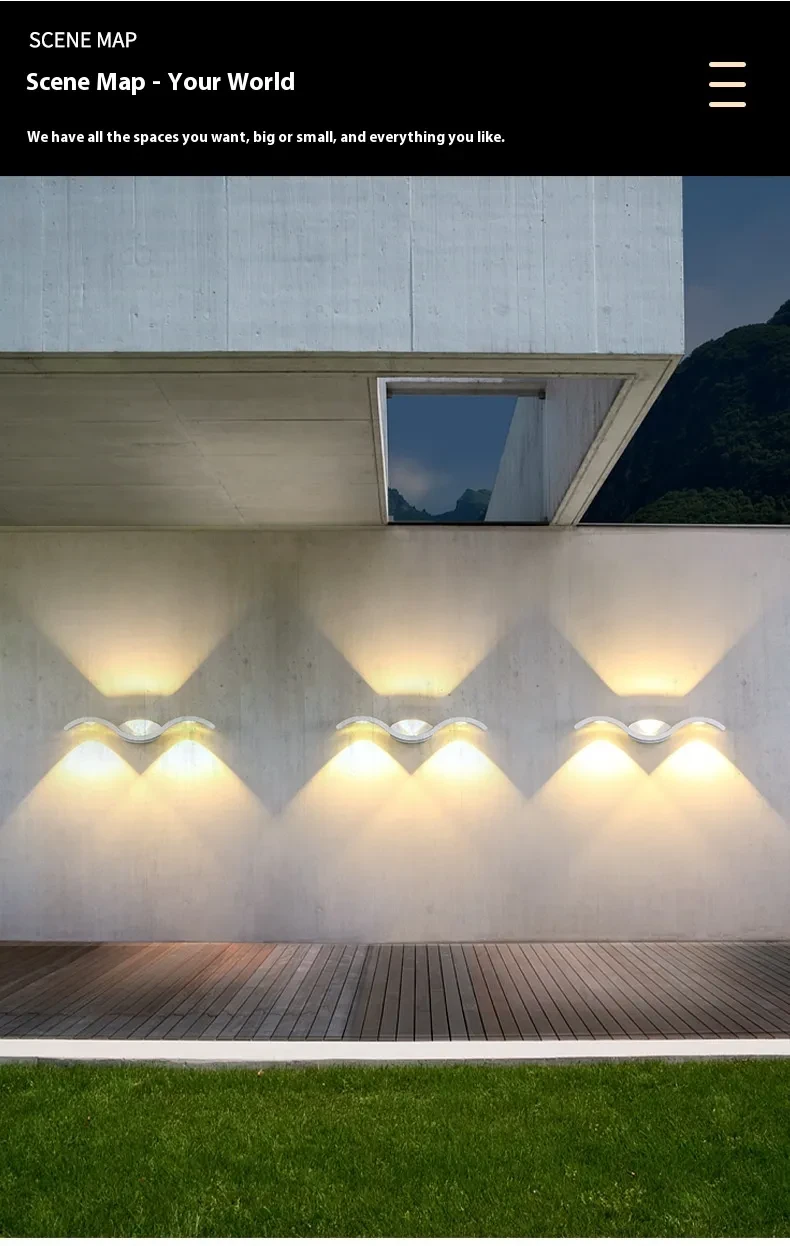 LED Outdoor Wall Lamp Creative Personality