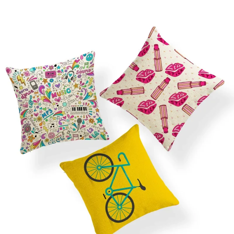 Cotton and linen pillowcase