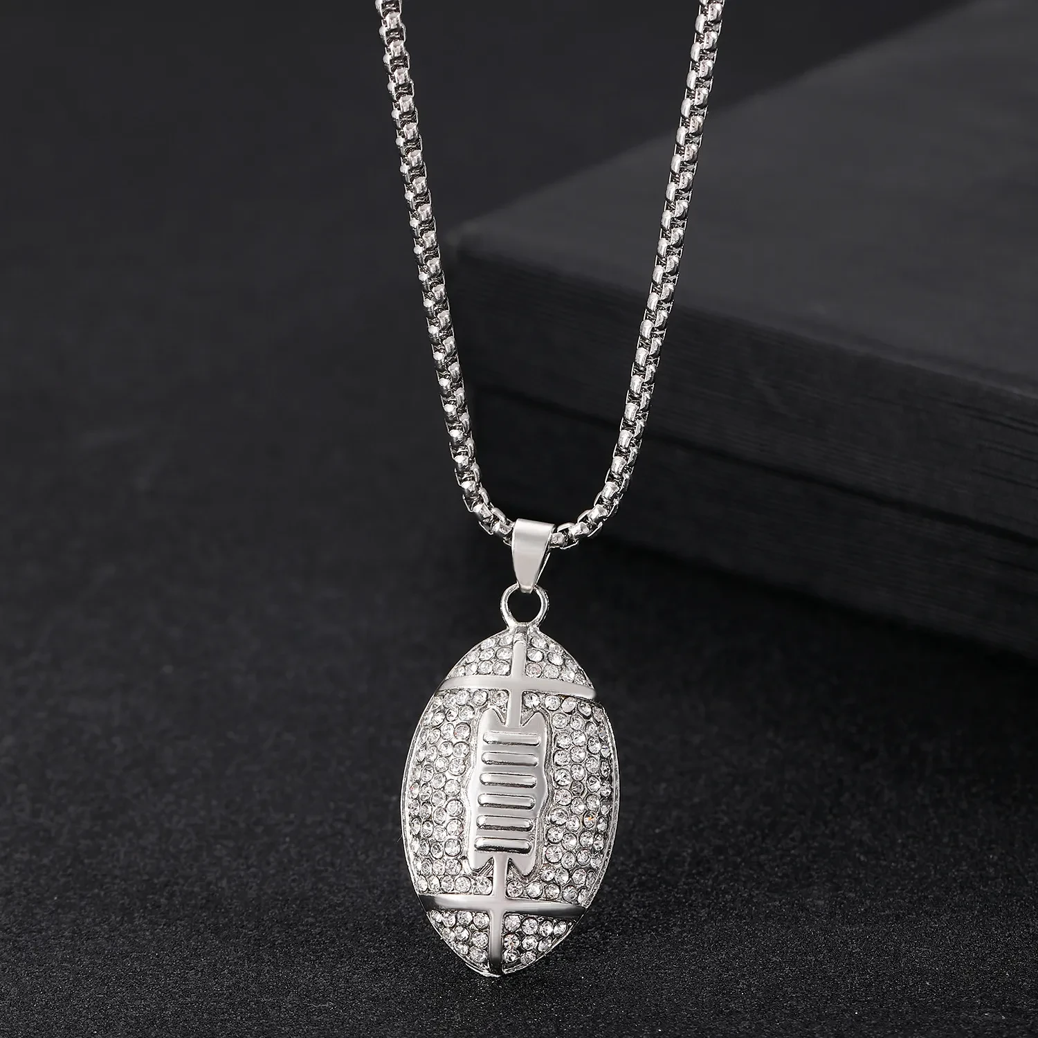 Football Pendant Necklace