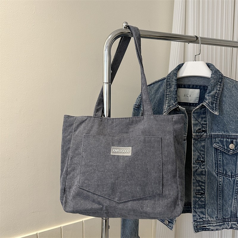 Fashion Corduroy Shoulder Bag Women