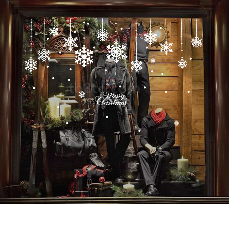 Christmas snowflake pendant wall sticker