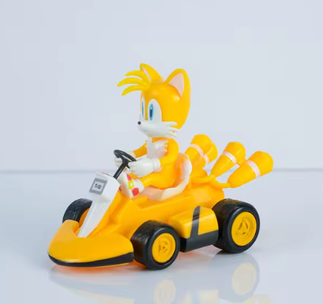 Anime Sonic the Hedgehog Pull Back Car Hedgehog Shadow Tails Rouge the Bat Action Figure Toys Anime Game Doll Kid Gifts