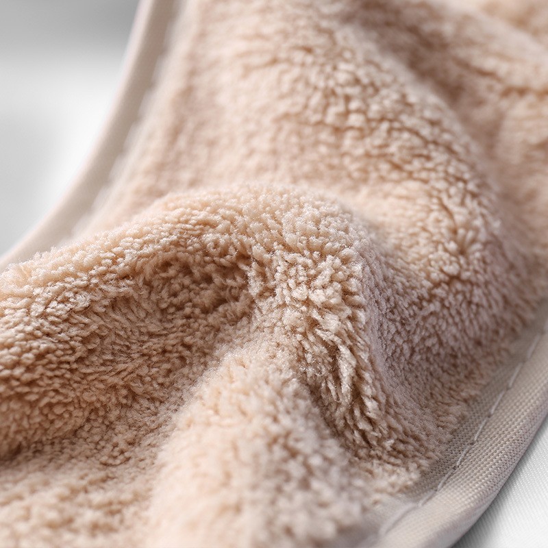 Solid Color Coral Velvet Velcro Makeup Hair Band