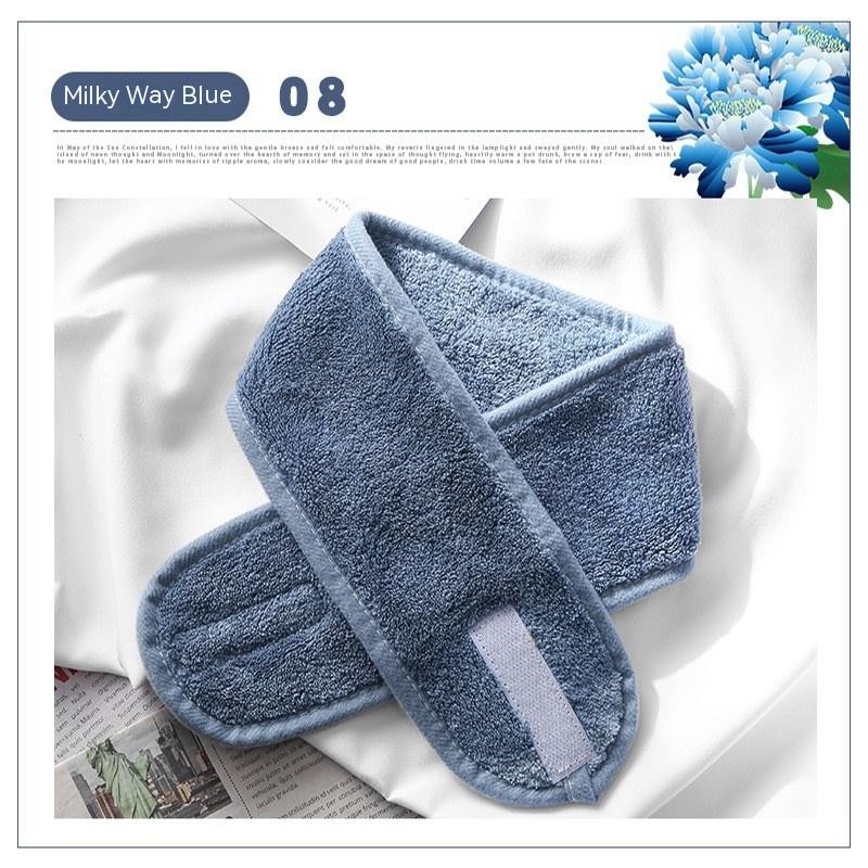 Solid Color Coral Velvet Velcro Makeup Hair Band