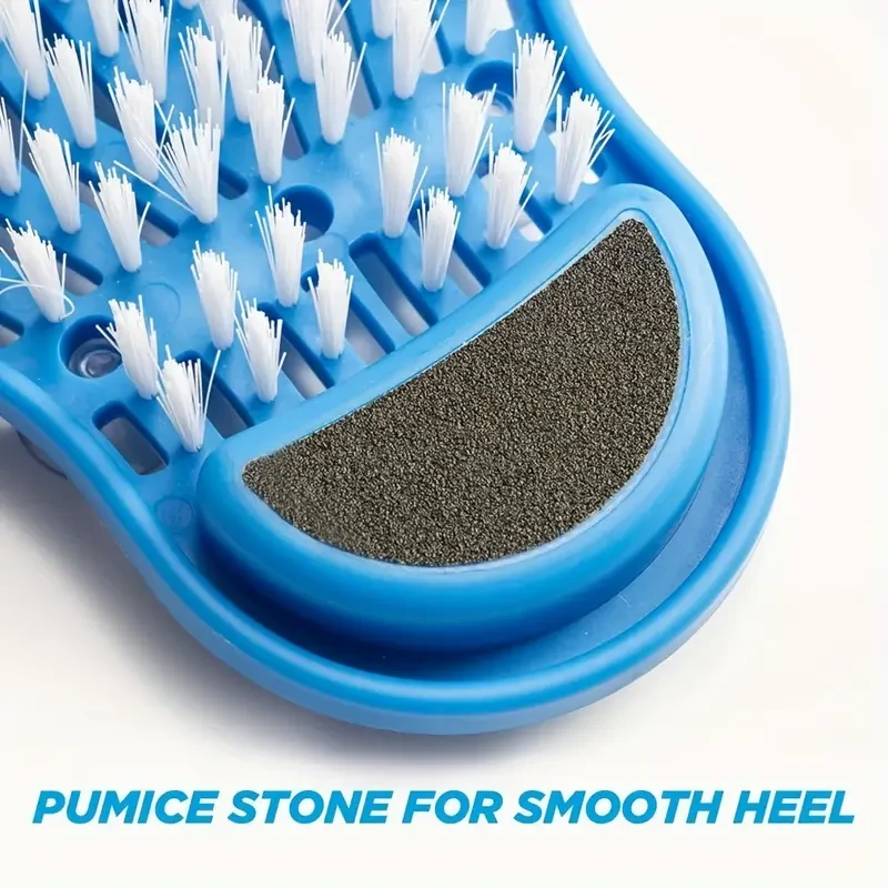 Foot Washing Brush and Scrub Massager Cleaner with Suction Cup - Dead Skin Remover for Shower Floor
