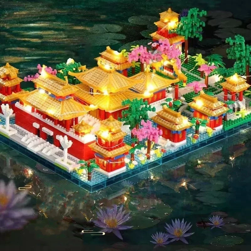 Toy Nano Block City Banned Building Block Block Stacking Chinese Architecture Block Brick Gift