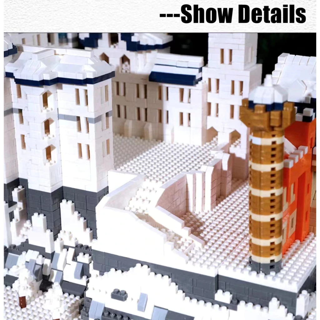 Nano Block Toy Castle Gift Princess Palace Block Building Swan Lake Toy Stacking Dream Castle