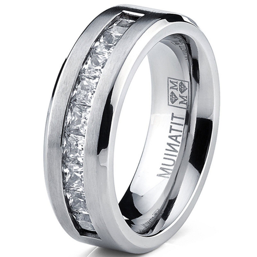 Silver Plated Stainless Steel Rings for Men