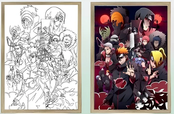 Naruto Akatsuki Light Frame