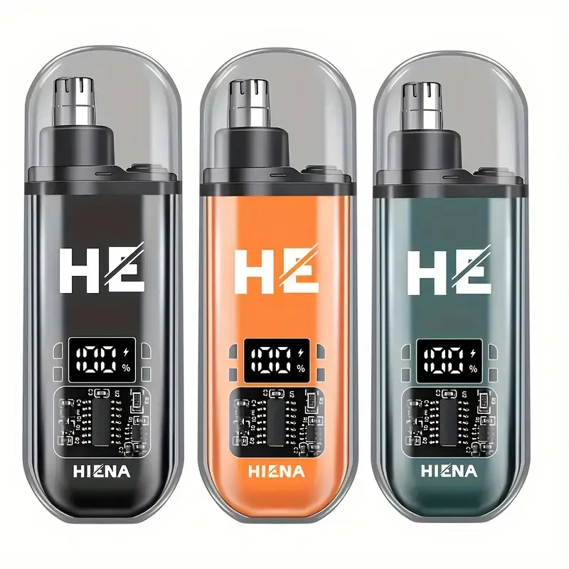 USB Rechargeable Electric Nose & Ear Hair Trimmer - Quiet, Portable with Stainless Steel Head for Men & Women - Perfect Holiday Gift